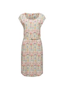 Ragwear, Damen, Shirtkleid &raquo;Sommerkleid Lilithe Ikat&laquo;, Beige, N-Gr, XL - N-Gr, Beige, Bequemes Kurzarm Kleid mit stylischem Alloverprint