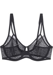 Triumph, Minimizer-BH &raquo;Signature Sheer&laquo; verkleinert die Brust optisch um eine Cup-Gr&ouml;&szlig;e, Spitze, BLACK, Cup H, 65 - Cup H, Minimizer-BH