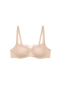 Triumph, Balconette-BH &raquo;Body Make-Up Illusion Lace&laquo; feine feminine Stretch-Spitze, Microfaser, verstellbare Tr&auml;ger, BEIGE, Cup E, 80 - Cup E, 