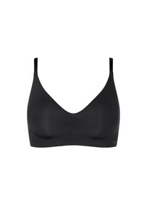Sloggi, Damen, Bralette &raquo;ZERO Microfibre 2.0&laquo; nahtlos, herausnehmbare Einlagen, mittlerer Halt, Microfaser, BLACK, L - N-Gr, B&uuml;gelloser-BH von Sloggi