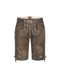 N&uuml;bler N&uuml;bler, Damen, Trachtenlederhose &raquo;Lederhose kurz Viona&laquo;, Braun, EURO, 40 - EURO, Braun, Aufwendig gefertigt mit Hosenlatz, Trachtenmode