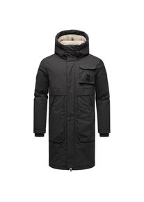Stone Harbour, Herren, Wintermantel &raquo;Wintermantel Cyriaan XX&laquo;, Black, M, Black, Herren Wintermantel mit verstellbarer Kapuze
