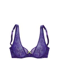 Vivance, B&uuml;gel-BH &raquo;Madita&laquo; im High-Apex-Design aus Spitze mit &bdquo;LOVE&ldquo;-Schriftzug, sexy Dessous, blau, 75 - Cup E