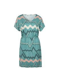 Lascana, Damen, Sleepshirt mit grafischem Zick-Zack Muster, khaki-allover, N-Gr, 36/38 -N-Gr, khaki-allover, Kurzes gemustertes Schlafkleid