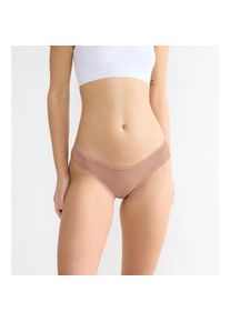 Sloggi, Damen, Minislip &raquo;GO Crush&laquo; 3er Pack, dehnbare Spitzendetails, uni, gemustert, cameo brown, L, cameo brown, Damen-Slips von Sloggi