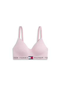 Tommy Hilfiger Underwear, Bralette-BH &raquo;BRALETTE LIFT&laquo; mit kontrastfarbenen Details, mit Logoschriftzug, Mystic Orchid Heather, XL (42/44) - N-Gr