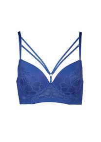 After Eden D-cup & up After Eden D-cup & up, B&uuml;gel-BH &raquo;TEXAS&laquo; dekorative Zierb&auml;nder, mit Spitze, mit B&uuml;gel, mit Schale, feminin, dazzeling blue, Cup F, 70 -Cup F, B&uuml;gel-BH