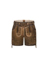 N&uuml;bler N&uuml;bler, Damen, Trachtenlederhose &raquo;Lederhose Hotpant Tamara&laquo;, Braun, EURO, 38 - EURO, Braun, Betont die Beine, Trachtenmode