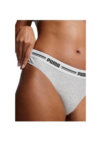 Puma, Damen, String &raquo; WOMEN STRING 2P&laquo; 2er Pack, Mit elastischem Logobund, grey / grey, XL, grey / grey, Damenslip von Puma