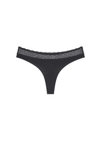 Triumph, Damen, String &raquo;Feel of Modal&laquo; 3er Pack, mit Spitze, flachen N&auml;hten und Modal-Komfort, black, L, String von Triumph