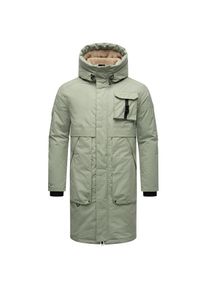 Stone Harbour, Herren, Wintermantel &raquo;Wintermantel Cyriaan XX&laquo;, Ice Green, L, Ice Green, Herren Wintermantel mit verstellbarer Kapuze
