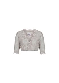 N&uuml;bler N&uuml;bler, Damen, Dirndlbluse &raquo;Dirndlbluse 3/4 Arm Laura&laquo;, Silber, 34, Silber, Bluse, transparente Spitze, kurzer &Auml;rmel
