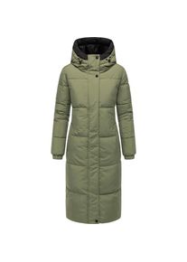 Navahoo, Damen, Steppmantel &raquo;Steppmantel Taubl&uuml;te XIV&laquo;, Olive Leaf, XL, Olive Leaf, Warmer Damen Steppmantel mit Kapuze