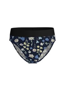 Calida, Damen, High-Waist-Slip &raquo;Elastic Trend&laquo; breiter Weichbund, elastisch, Single Jersey-Qualit&auml;t, hoher Schnitt, black print, XS (36/38), black 