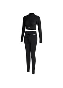 YEAZ, Damen, Sportanzug &raquo;Set RUNWAY&laquo;, schwarz, XL, schwarz, Set aus Top & Leggings mit hoher Taille