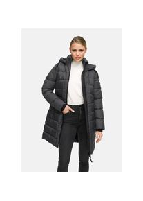 Marikoo, Damen, Winterjacke &raquo; Kaltn&auml;schen Damen Winter Steppmantel Jacke N075&laquo;, Anthrazit, M, Leicht taillierte Passform - betont dezent die weibliche