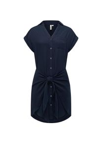 Ragwear, Damen, Blusenkleid &raquo;Blusenkleid Bahaya&laquo;, Navy, N-Gr, S -N-Gr, Navy, Hemdblusenkleid mit Taillenband und Brusttasche