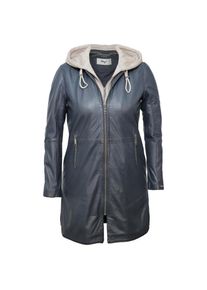 Maze, Damen, Lederjacke &raquo;Ledermantel 42021316&laquo;, navy, 54, navy, Lagenlook, Trachtenmode