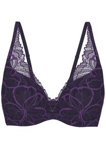 Triumph, B&uuml;gel-BH &raquo;Body Make-Up Illusion Lace&laquo; mit Stretch-Spitze und Lifting-Effekt, PRUSSIAN BLUE, Cup F, 70 -Cup F, B&uuml;gel-BH