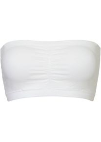 MAGIC BODYFASHION, Damen, B&uuml;gelloser BH &raquo;Comfort Bandeau&laquo; mit herausnehmbaren Pads, white, XL - N-Gr, Bequemer, nahtloser, b&uuml;gelloser & tr&auml;gerloser BH