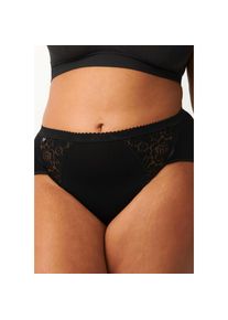 Sloggi, Damen, Midislip &raquo;Chic&laquo; 4er Pack, elastische Spitzeneins&auml;tze, weiche N&auml;hte, Baumwoll-Mix, feminin, BLACK, 48, Damen-Slip von Sloggi