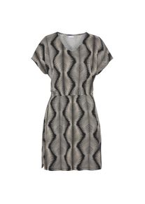 Lascana, Damen, Nachthemd mit graphischen Allover-Druck, Schwarz-Wei&szlig; bedruckt, N-Gr, 32/34 -N-Gr, Schwarz-Wei&szlig; bedruckt, Kurzes Nachtkleid mit 