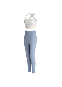 YEAZ, Damen, Sportanzug &raquo;Set SHOW&laquo;, wei&szlig;, M, wei&szlig;, Set bestehend aus Top & Leggings mit hoher Taille