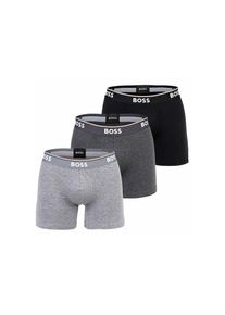 BOSS, Herren, Boxershorts &raquo;Boxershort BoxerBr 3P Power 3er Pack&laquo;, Grau, L, Grau, BOSS - Boxershorts im 3er Pack