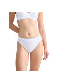 Sloggi, Damen, Taillenslip &raquo;Basic+&laquo; 4er Pack, weich, Baumwollmix, Multipack, elastisch, WHITE, 48, Slips von Sloggi