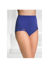 bonprix, Damen, Taillenslip Packung, 5 Stk., saphirblau + schwarz, 5 Stk., 44/46 (L) -5 Stk., saphirblau + schwarz, Taillenslip im klassischen Stil 