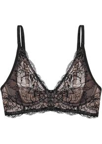 Triumph, Damen, B&uuml;gelloser BH &raquo;Amourette Charm&laquo; Strech-Spitze, tiefer V-Ausschnitt, BLACK, Cup F, 85 - Cup F, BLACK, Spitzen-BH von Triumph