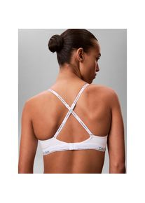Calvin Klein Underwear, Damen, B&uuml;gel-BH &raquo;LIGHTLY LINED DEMI&laquo; mit Logoschriftzug am Tr&auml;ger, White, Cup A, 85 -Cup A, White, Demi-BH von Calvin Klein 