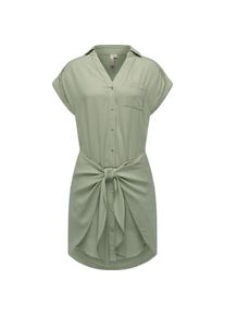 Ragwear, Damen, Blusenkleid &raquo;Blusenkleid Bahaya&laquo;, Dusty Green, N-Gr, L -N-Gr, Dusty Green, Hemdblusenkleid mit Taillenband und Brusttasche