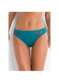 bonprix, Damen, Slip Packung, 2 Stk., kobaltt&uuml;rkis+grau gebl&uuml;mt, 2 Stk., 36/38 (S) -2 Stk., kobaltt&uuml;rkis+grau gebl&uuml;mt, Slip im praktischen Zweierpack 