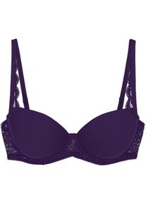 Triumph, T-Shirt-BH &raquo;Amourette&laquo; Stretch-Spitze, glatte Cups, atmungsaktiv, leicht, feminin, ROYAL PURPLE, Cup B, 75 - Cup B, T-Shirt-BH