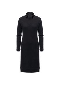 Ragwear, Damen, Jerseykleid &raquo;Jerseykleid Peona&laquo;, Black, N-Gr, XS -N-Gr, Black, Damen Midikleid Langarm Strickkleid