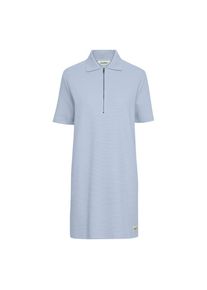 oxmo, Damen, Strickkleid &raquo;Strickkleid OXJonna&laquo;, Kentucky Blue, N-Gr, XXL -N-Gr, Kentucky Blue, Polokleid mit Rei&szlig;verschluss