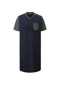 Babista, Herren, Pyjama &raquo;Nachthemd GIACOSSI&laquo;, dunkelblau, L, dunkelblau, Nachthemd GIACOSSI mit V-Ausschnitt