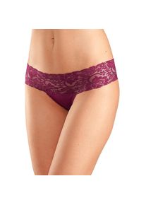 Vivance, Damen, Brasilslip 3er-Pack, aus elastischer Baumwolle mit floraler Spitze, petrol, taupe, bordeaux, 32/34, petrol, taupe, bordeaux, Vivance 