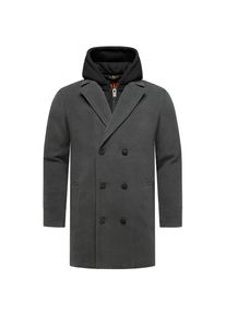 Stone Harbour, Damen, Wintermantel &raquo;Trenchcoat Darioon XX&laquo;, Anthracite, S, Anthracite, Herren Mantel mit Reverskragen f&uuml;r kalte Wintertage
