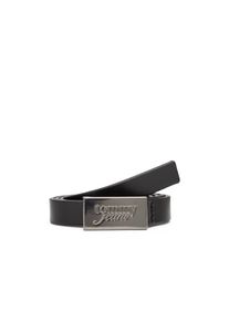 Tommy Jeans, Damen, Lederg&uuml;rtel &raquo;TJW SCRIPT PLAQUE&laquo; Breite 2 cm, Black, Black, Dameng&uuml;rtel von Tommy Jeans