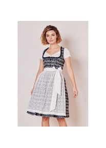 Kr&uuml;ger Kr&uuml;ger, Damen, Dirndl &raquo;Dirndl Minna (60cm)&laquo;, blau, 34, blau, gerader Ausschnitt, Trachtenmode