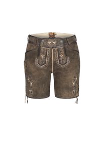 N&uuml;bler N&uuml;bler, Damen, Trachtenlederhose &raquo;Lederhose kurz Viona&laquo;, Braun, EURO, 42 - EURO, Braun, Aufwendig gefertigt mit Hosenlatz, Trachtenmode