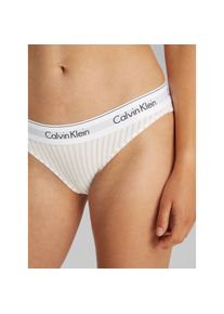 Calvin Klein Underwear, Damen, Slip &raquo;BIKINI&laquo; mit Logo-Stretchbund, STEADY STRIPE+PELICAN, S (36), STEADY STRIPE+PELICAN, Slip von CALVIN KLEIN
