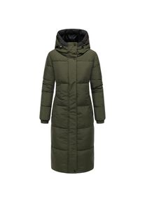 Navahoo, Damen, Steppmantel &raquo;Steppmantel Taubl&uuml;te XIV&laquo;, Dark Olive, 5XL, Dark Olive, Warmer Damen Steppmantel mit Kapuze