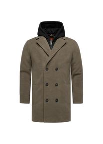 Stone Harbour, Damen, Wintermantel &raquo;Trenchcoat Darioon XX&laquo;, Stone Brown, XL, Stone Brown, Herren Mantel mit Reverskragen f&uuml;r kalte Wintertage