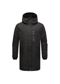 Stone Harbour, Herren, Kurzmantel &raquo;Kurzmantel Lanzoo&laquo; Cooler Herren &Uuml;bergangsmantel mit gro&szlig;er Kapuze, Black, S, Black, Stylischer Herren Parka mit 