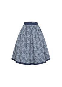 N&uuml;bler N&uuml;bler, Damen, Dirndl &raquo;Trachtenrock Leni&laquo;, Blau, 40 - EURO, Rock mit Hirsch-Muster und Rocktasche