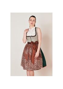 Kr&uuml;ger Kr&uuml;ger, Damen, Dirndl &raquo;Dirndl Asteria (60cm)&laquo;, gr&uuml;n, 34, gr&uuml;n, gerader Ausschnitt, Trachtenmode