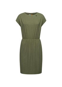 Ragwear, Damen, Jerseykleid &raquo;Jerseykleid Copr&laquo;, Olive, N-Gr, XXL -N-Gr, Olive, Bequemes Damen Kurzarm Kleid in Wickeloptik